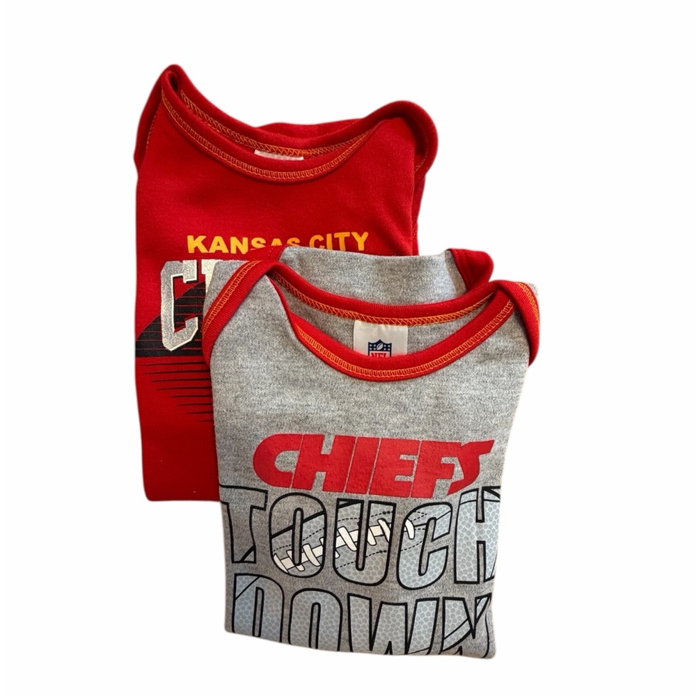 Gerber Kids Chiefs Tees - Red and Gray